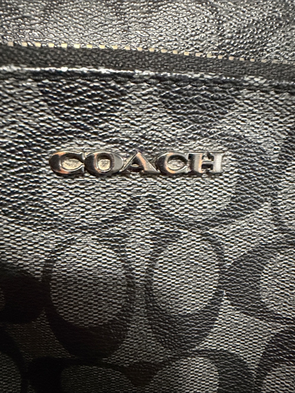 COACH Graham Pack Crossbody C2932 In Signature Canvas Leather Charcoal Black - Picture 14 of 14